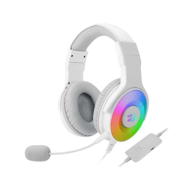 AURICULAR REDRAGON H350RGB PANDORA WHITE