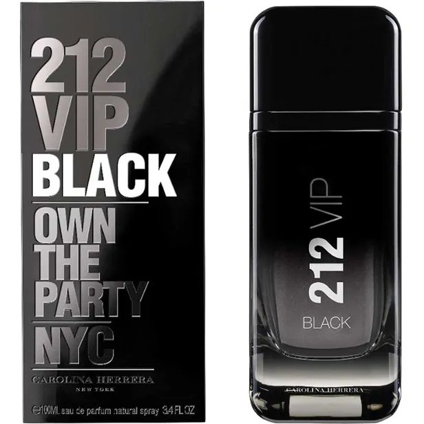 CAROLINA HERRERA 212 VIP BLACK OWN THE PARTY NYC EDP MASCULINO 100ML - Imagen 3