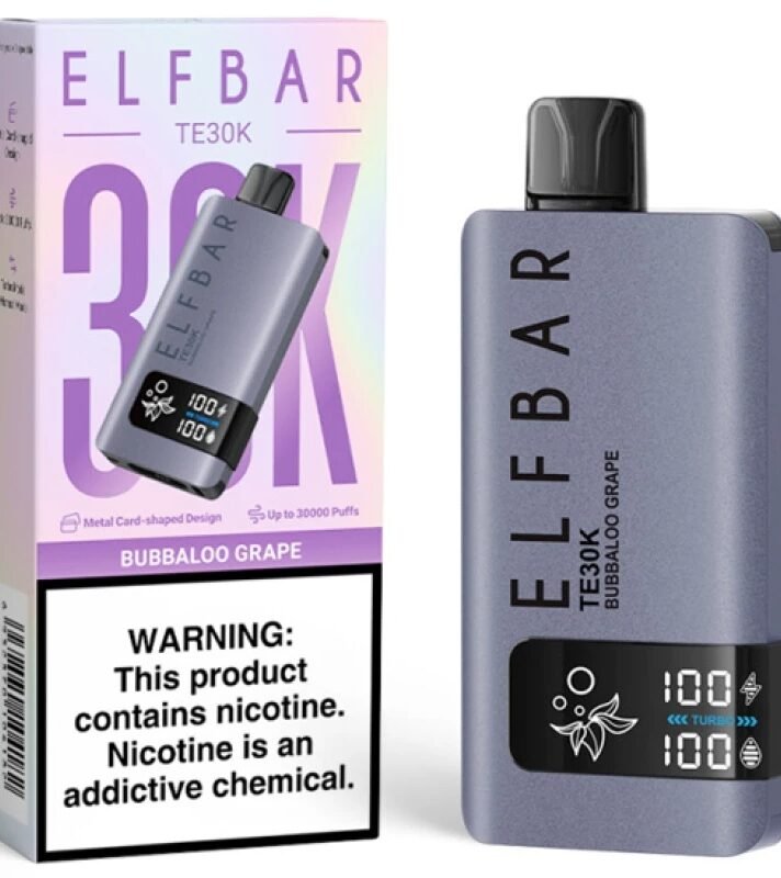 ELFBAR DISP TE30K 5% BUBBALOO GRAPE