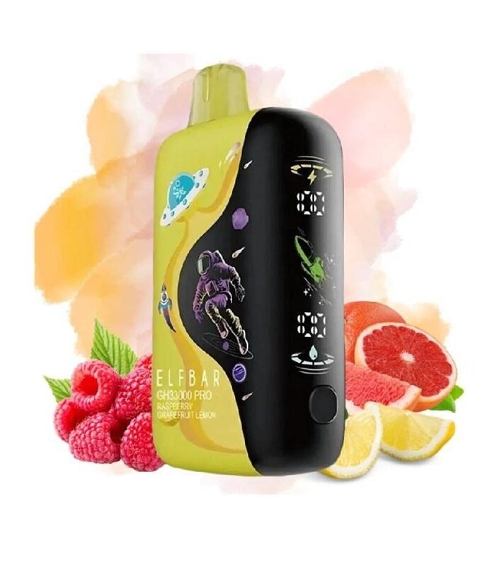 ELFBAR GH 33K PRO RASPBERRY GRAPEF LEMON