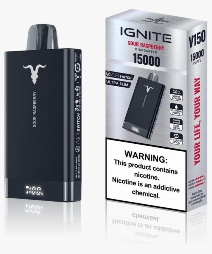 IGNITE V150 SOUR RASPBERRY