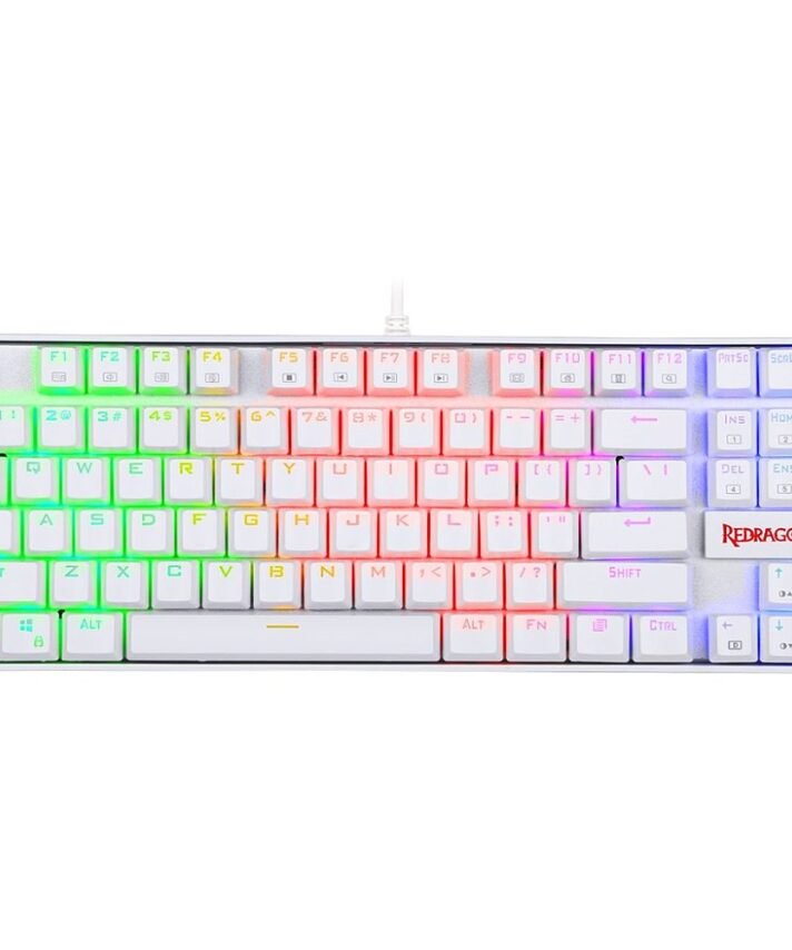 TECLADO MECANICO REDRAGON K552 KUMARA WHITE