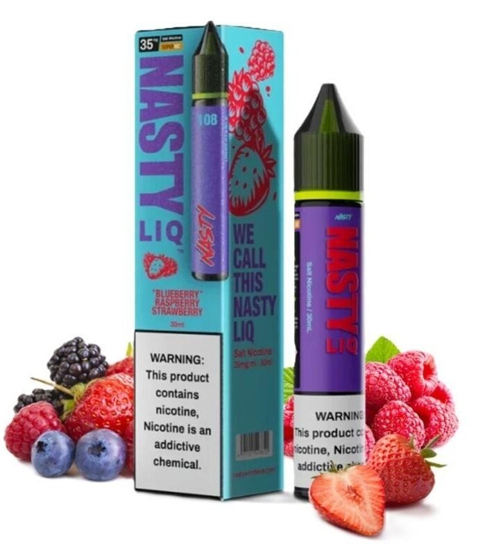 SALT NASTY 30ML NEW BLUE R STRAW 35MG