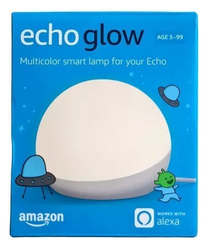 LAMPARA SMART AMAZON ECHO GLOW MULTICOLOR KIDS ALEXA WHITE