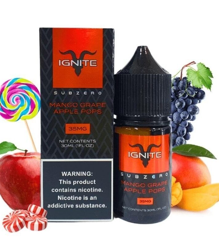 SALT IGNITE MANGO GRAPE APPLE POPS 35MG 30ML