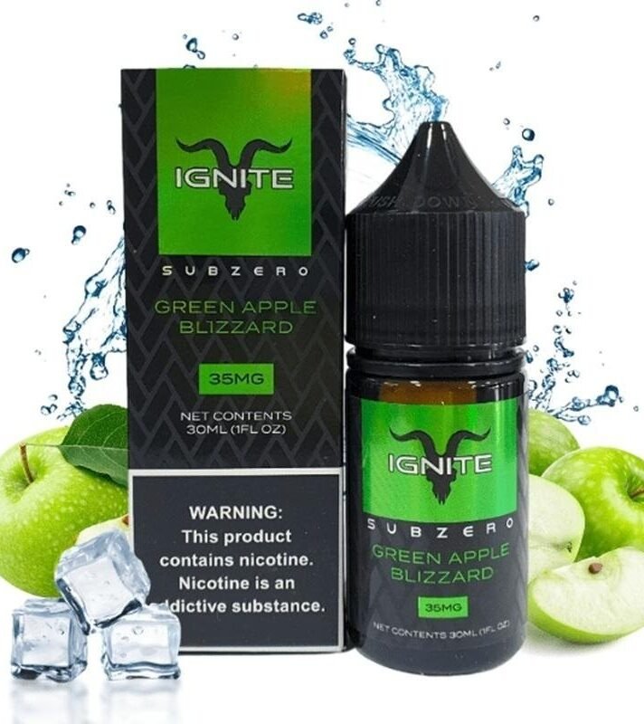 SALT IGNITE GREEN APPLE BLIZZARD 35MG 30ML