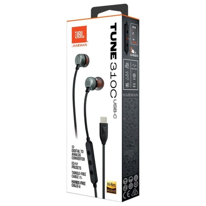 JBL TUNE310 WIRE BLACK USB-C