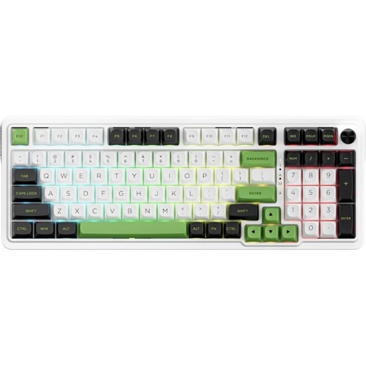 TECLADO MECANICO REDRAGON EISA MAX WHITE BLACK