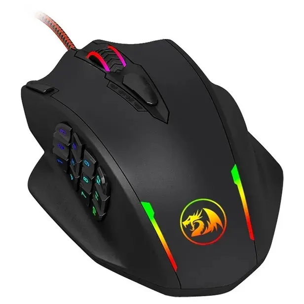 MOUSE REDRAGON IMPACT RGB 12.400DPI (18 BOTONES)
