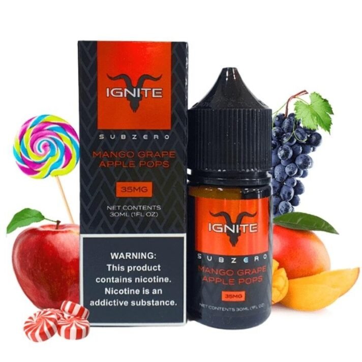 SALT IGNITE MANGO GRAPE APPLE POPS 35MG 30ML