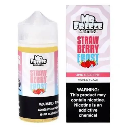 VAPE MR FREEZE BLUERAZZ STRAW FROST 3MG 100ML