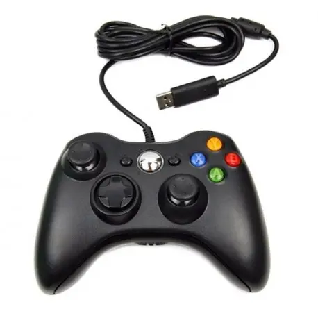 JOYSTICK MICROSOFT XBOX 360 C/CABLE BLACK