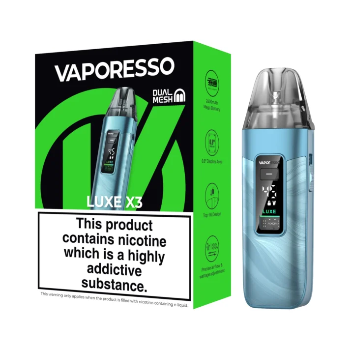 VAPORESSO LUXE X3 KIT FLUID BLUE